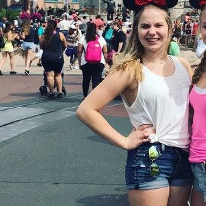 Jcrew  tie front pocket tank